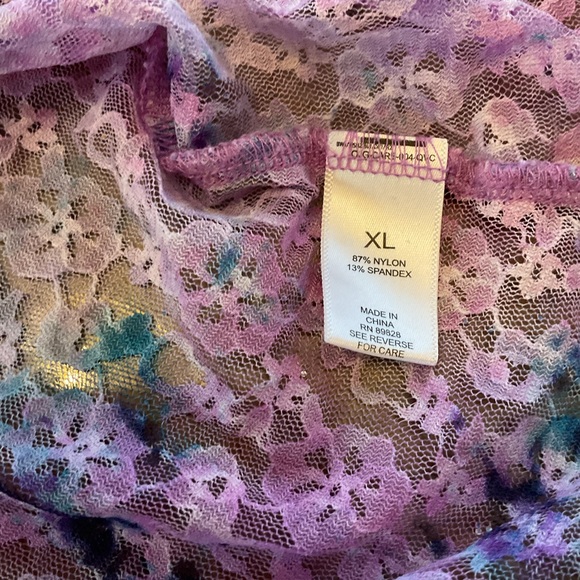 Blouse, LOGO pink/purple lace XL - Picture 5 of 13